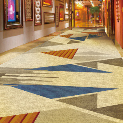 PP Backing Woven Axminster Carpet Wool Custom Banquet Hall Carpet