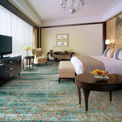 PP Backing Woven Axminster Carpet Wool Custom Banquet Hall Carpet