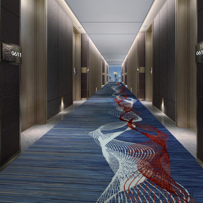 Luxury Woven Axminster Flame Resistant Carpet For 5 Star Hotel