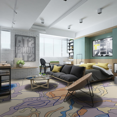 100% Polyamide Nylon Printed Carpet Wall To Wall Flame Resistance