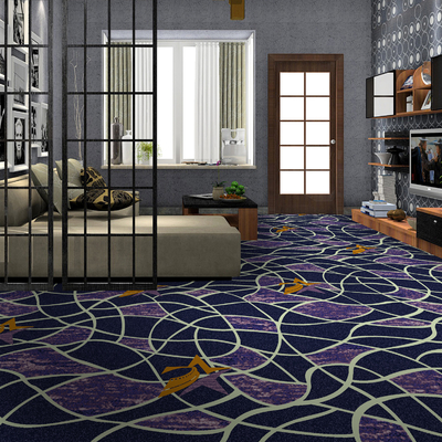 100% Polyamide Nylon Printed Carpet Wall To Wall Flame Resistance