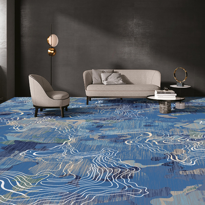 9mm Wall To Wall Nylon Printed Carpet With Flame Resistance
