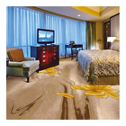 Wool Carpet Yellow Bedroom Carpet Printed Dye Custom Design
