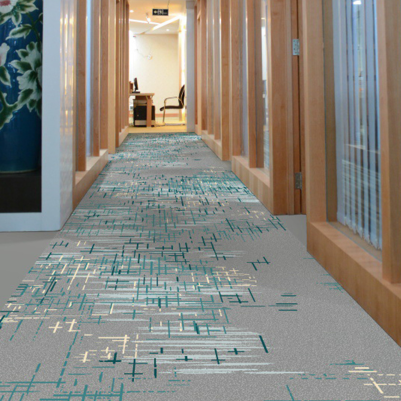 PP Backing Woven Axminster Carpet Wool Custom Banquet Hall Carpet